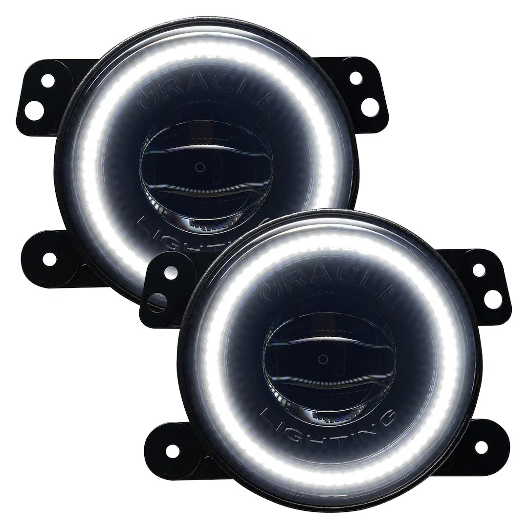 5846-001 – ORACLE LIGHT Driving/ Fog Light, LED Bulb Clear LED Halo Round 20 Watt Bulbs Draw 2 AMP At 12 Volt 3000 Ra...